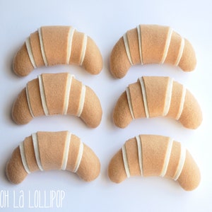 Felt Croissants, choose from set of 3-6 image 5