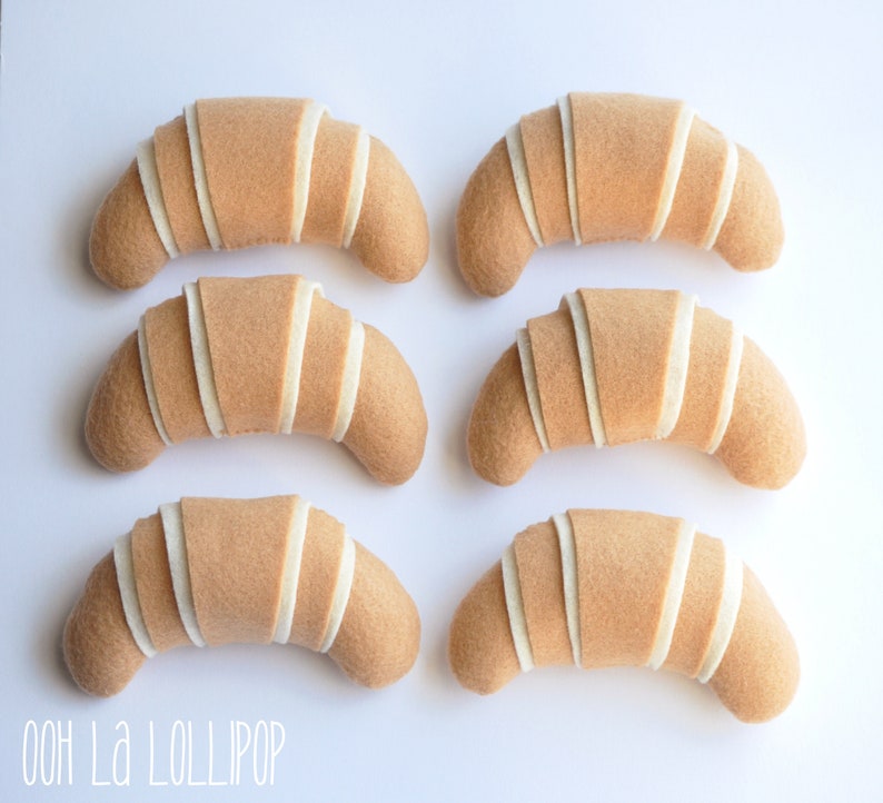 Felt Croissants, choose from set of 3-6 image 5