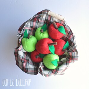 Felt Apples, set of 7 image 2