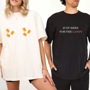 Couples Halloween Matching Shirts Funny Candy Shirts Cute Couples Halloween Tees His And Hers Halloween Outfit Idea