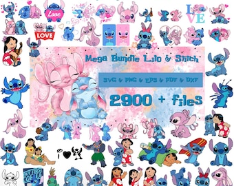 2800+ stitch files, stitch svg, stitch bundle, stitch clipart, stitch png, lilo and stitch svg, cricut svg, silhouette svg, stitch layered
