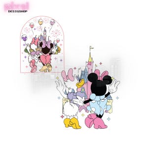 Minnie and Daisy Summer PNG, Girls Just Wanna Have Fun PNG, Mouse Besties Png, Magical Kingdom Png, Magic Castle Png, Girls Trip Png