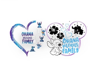 Stich Ohana SVG - Etsy