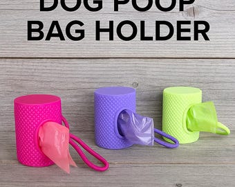 Dog poop bag dispenser - stylish pet waste bag holder | pet accessories | gift for pet lover