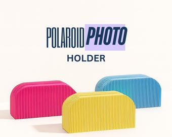 Polaroid Fotohalter | instax Fotoständer | süßes Wohnaccessoire | Foto Display, Wohnzimmer Dekor, Geschenk für Fotografen