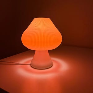 Groovy mushroom table lamp, Retro Lamp, Funky Lighting, Vintage Style Decor, Unique Table Lamp, perfect Gift for Home, Cozy home lamp