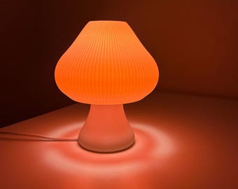 Groovy mushroom table lamp, Retro Lamp, Funky Lighting, Vintage Style Decor, Unique Table Lamp, perfect Gift for Home, Cozy home lamp