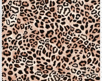 Crepe Techno Printed Lerey, Stretch Crepe Fabric, Leopard Print, Prom Dress Fabric, Sewing Fabric