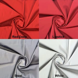 LITLOOK-Satin Taylor Stretch Fabric by the Yard Shiny Satin Dress Fabric