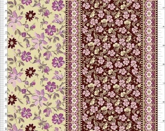 Chiffon Printed Cluster Woven Fabric by the Yard Small Floral Fabric Sheer Fabric Floral Border Fabric Dress Fabric Sewing Fabric Elegant
