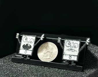 8pc - Doodle-Bob | Kandi | 3D Printed Bead | Desk Decor | Personalized Stationery | Rave