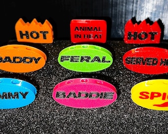 18pc - RAVER STICKERS | Kandi | 3D Printed Bead | Desk Decor | Personalized Stationery | Rave