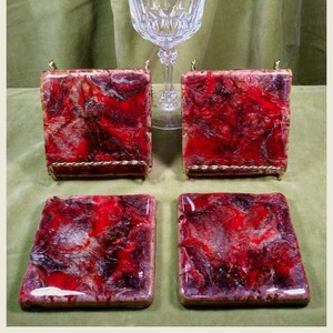 Resin Art Coaster Set