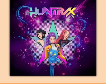 Kpop Chibi Demon Hunters Tumbler Wrap, Sublimation Design (Digital Download)