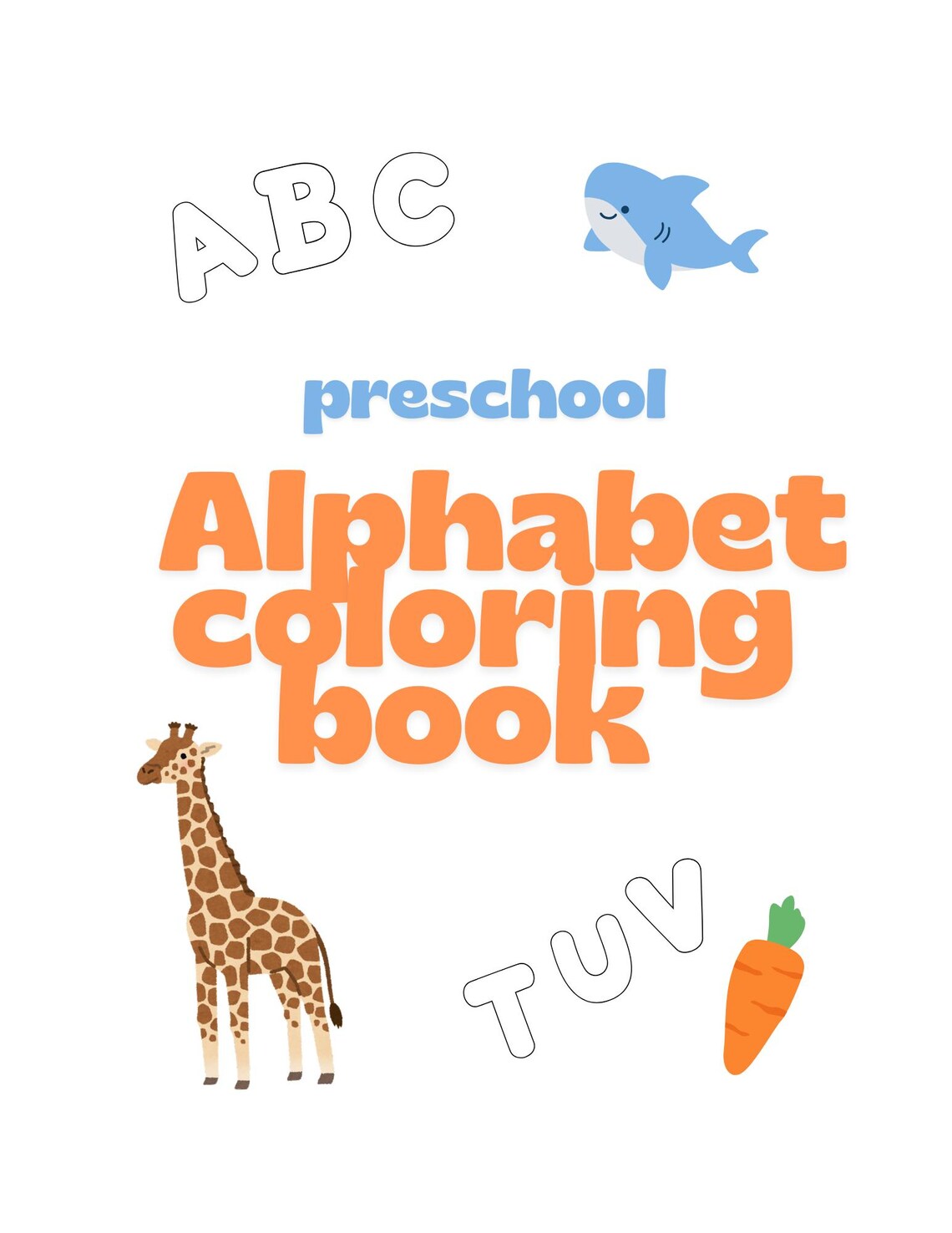 Alphabet Preschool Handwriting Coloring Book - Etsy Canada