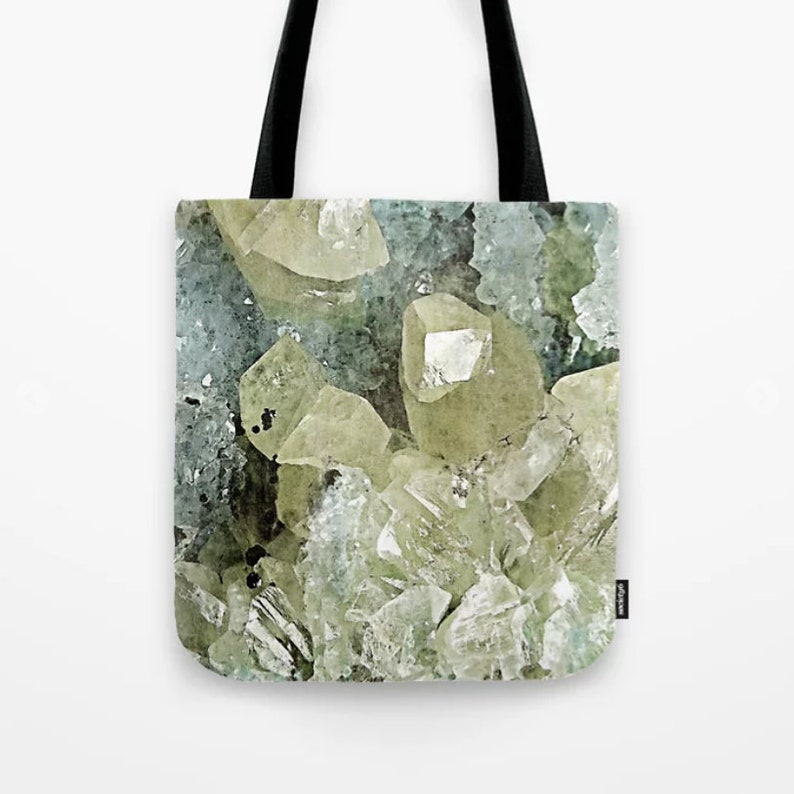 TOTE BAG chrysocolla and calcite