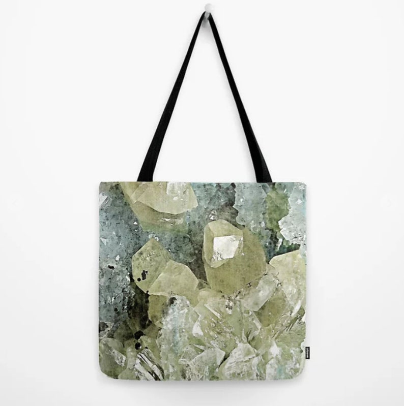 TOTE BAG chrysocolla and calcite
