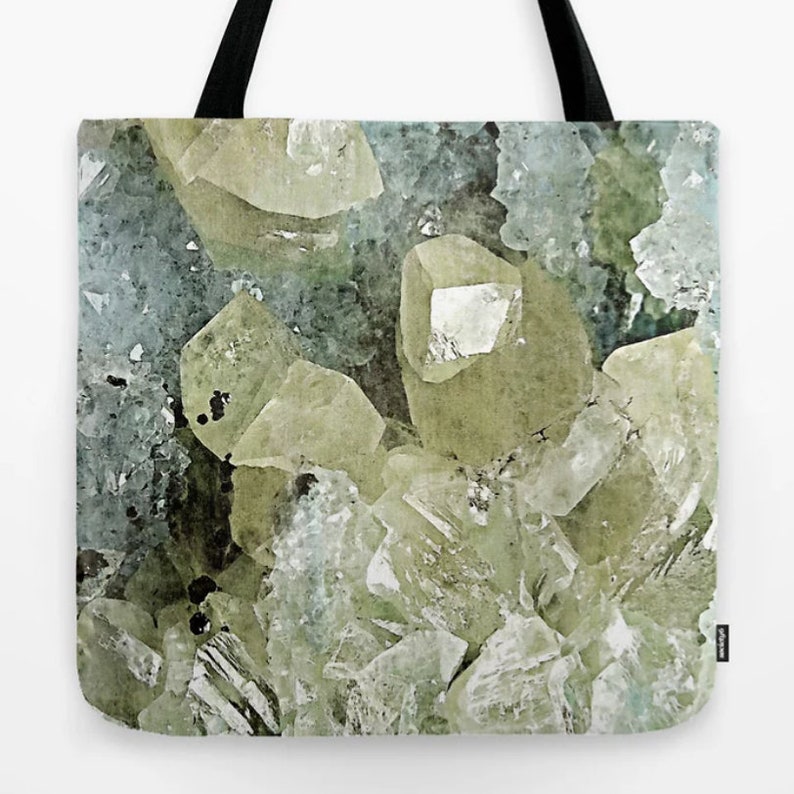 TOTE BAG chrysocolla and calcite