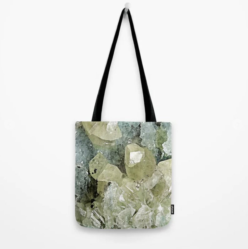 TOTE BAG chrysocolla and calcite
