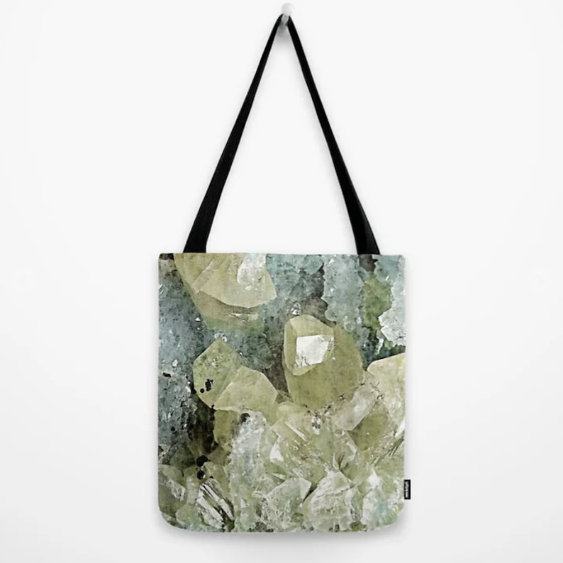 TOTE BAG chrysocolla and calcite