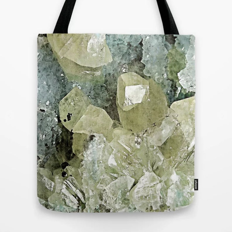 TOTE BAG chrysocolla and calcite