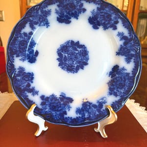 10&quot; Flow Blue Dinner Plate