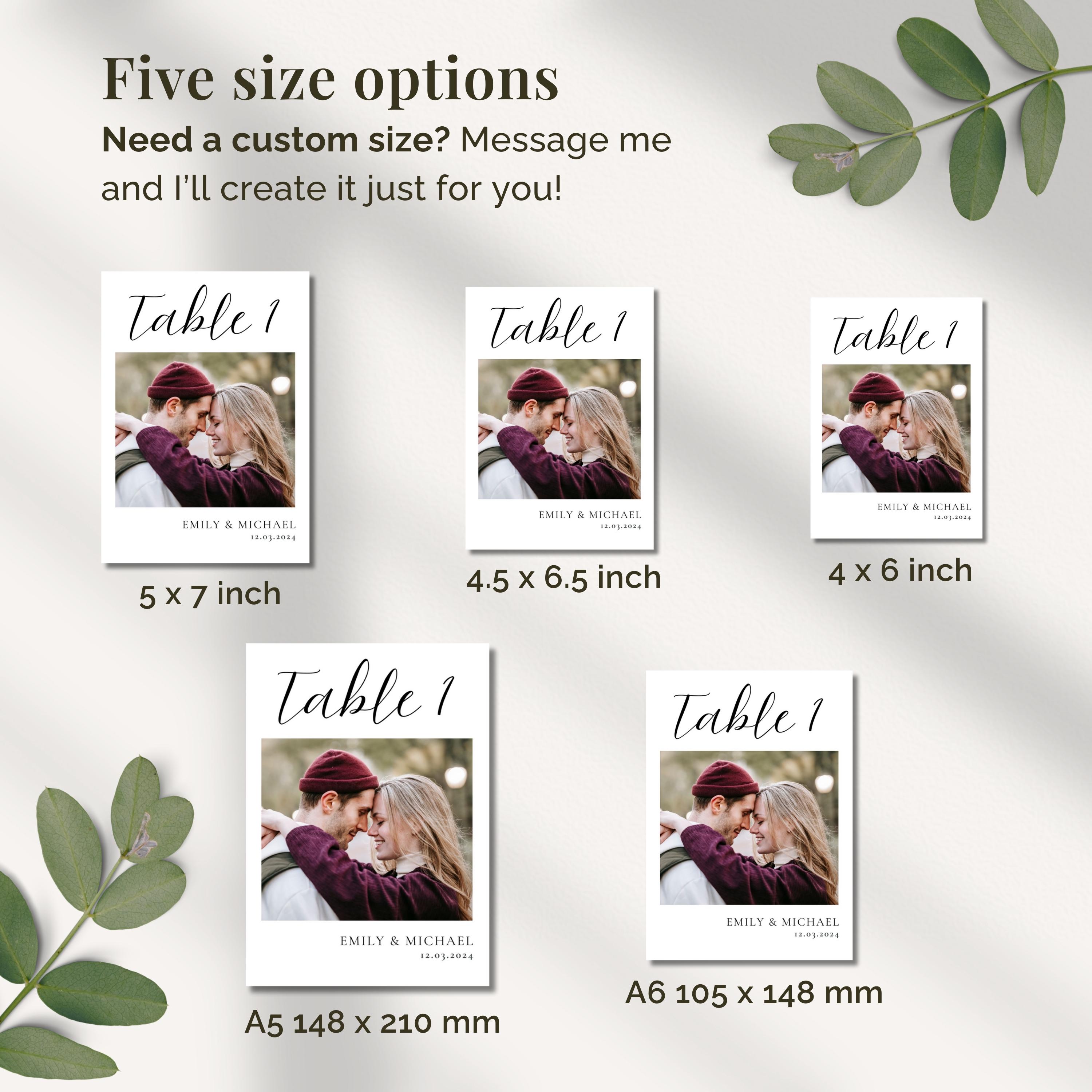 Wedding Reception Table Numbers Canva Template, Table Number Wedding ...