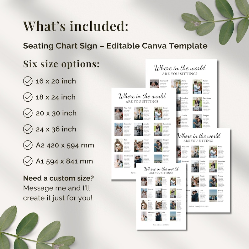 Travel Theme Wedding Seating Plan Template, World Map Table Plan Ideas ...