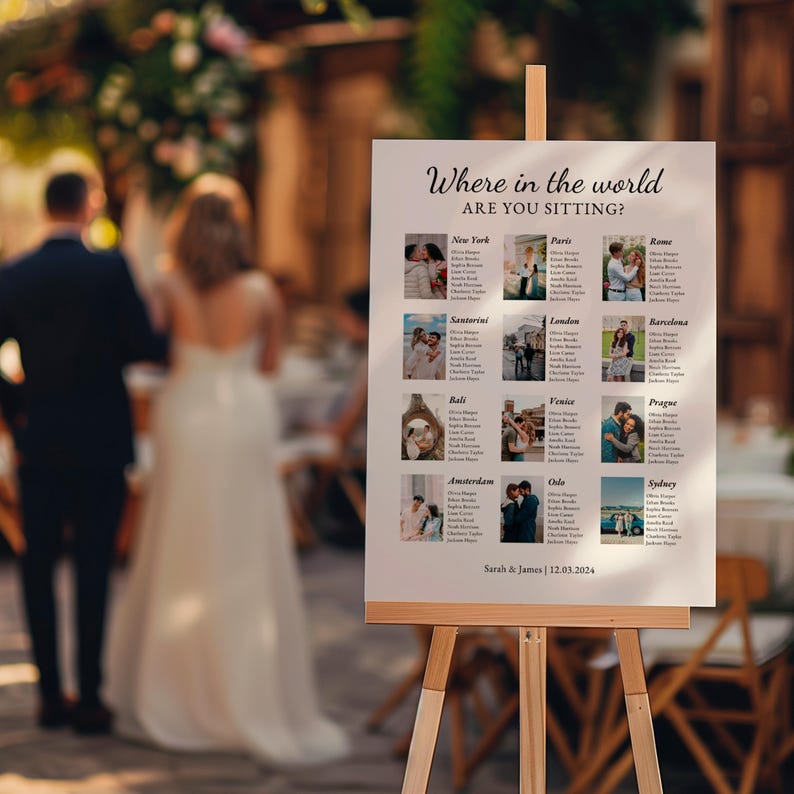 Travel Theme Wedding Seating Plan Template, World Map Table Plan Ideas ...