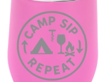 Engraved Wine Tumbler: Funny Slogan Insulated Stainless Steel