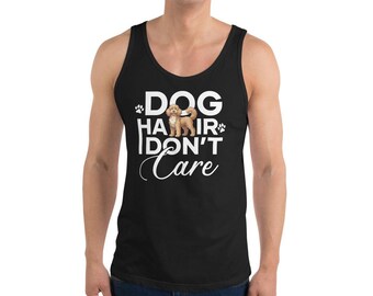 Labradoodle Hundehaar Pflege Tank Top | Herren Doodle Dad Shirt | Flauschiges Pup Gym Tee | Hundeliebhaber Muskel Tank | Sommer Haustier Geschenk
