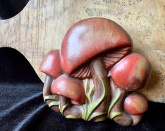 70’s Vintage Mushroom Design Napkin Holder