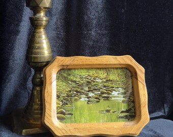 Vintage Ornate Oak Wood Frame 4 x 3