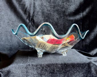 Vintage Lucite Clam Shell Bowl