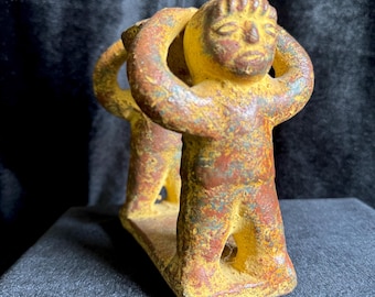 Vintage Terracotta Folk Art Sculpture