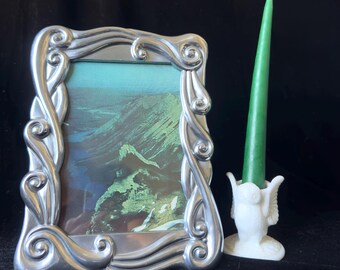 Vintage Art Nouveau Style Pewter Frame