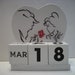 Beauty and the Beast Inspired Calendar Perpetual Wood Block - Etsy
