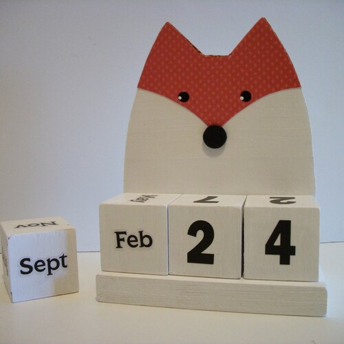 Cat Perpetual Wood Block Calendar Fat Grey Cat Etsy Cat Perpetual Wood Block Calendar Fat Grey Cat Etsy