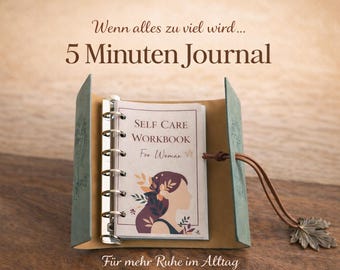 5 Minute Self Care Journal | Gratitude, Mindfulness, Daily Reset Workbook