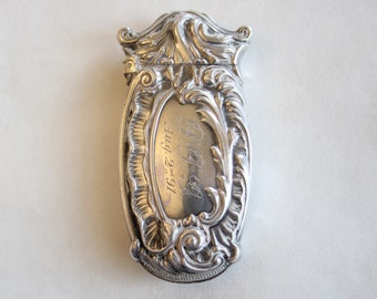1891 Sterling Silver Match Safe by Ward and Bartholomew