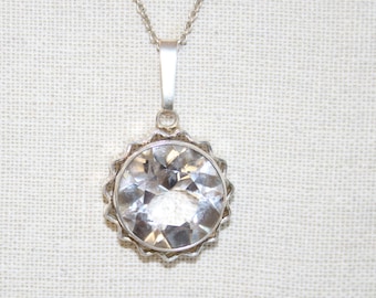 Arne Nordlie - Oslo Silver & Rock Crystal Pendant Necklace