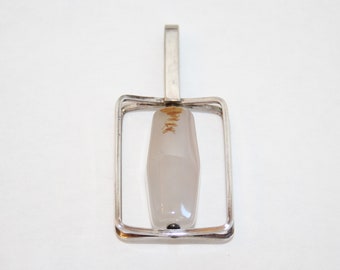 NM Thune - Norway - Silver & Chalcedony Pendant