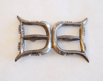 Detailed Vintage Sterling Silver Sandcast Pin