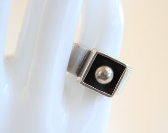 Adjustable Modernist Ring by Salovaara Finland