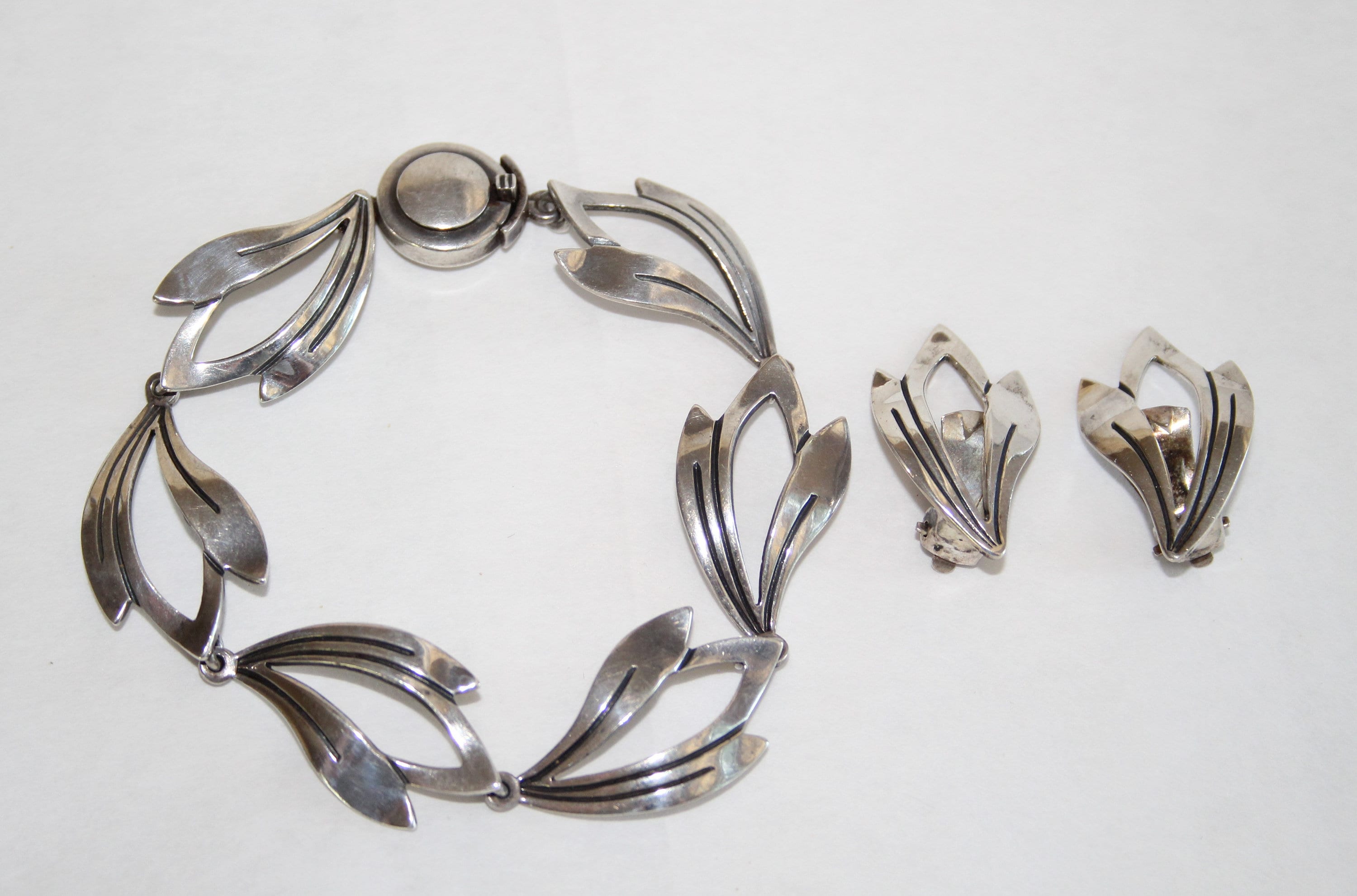 DENMARK NE FROM ニールス エリック 925S 黒 石 バングル DENMARK NE FROM ニールス エリック 925S 黒 石 バングル