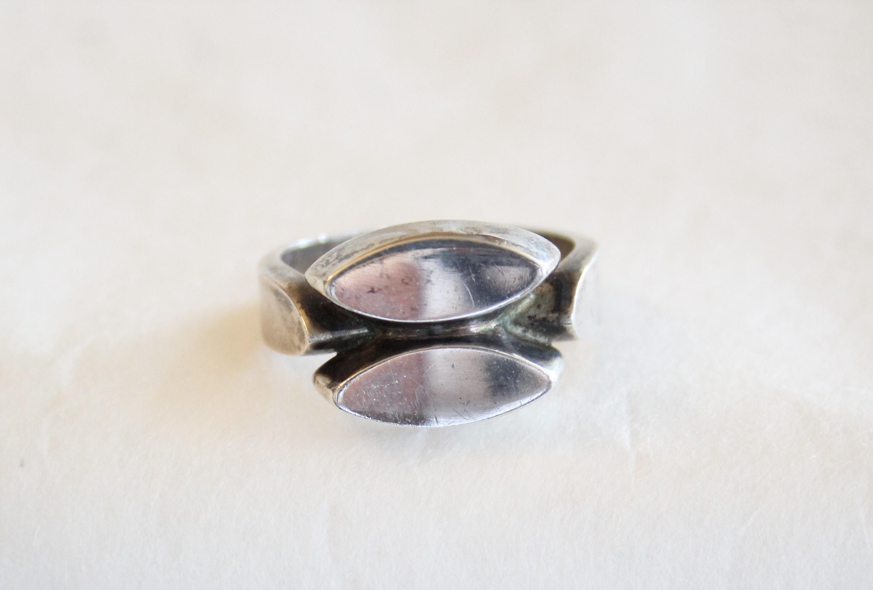 Georg Jensen Denmark Sterling Silver Ring Number 98 Size 7 Arlo