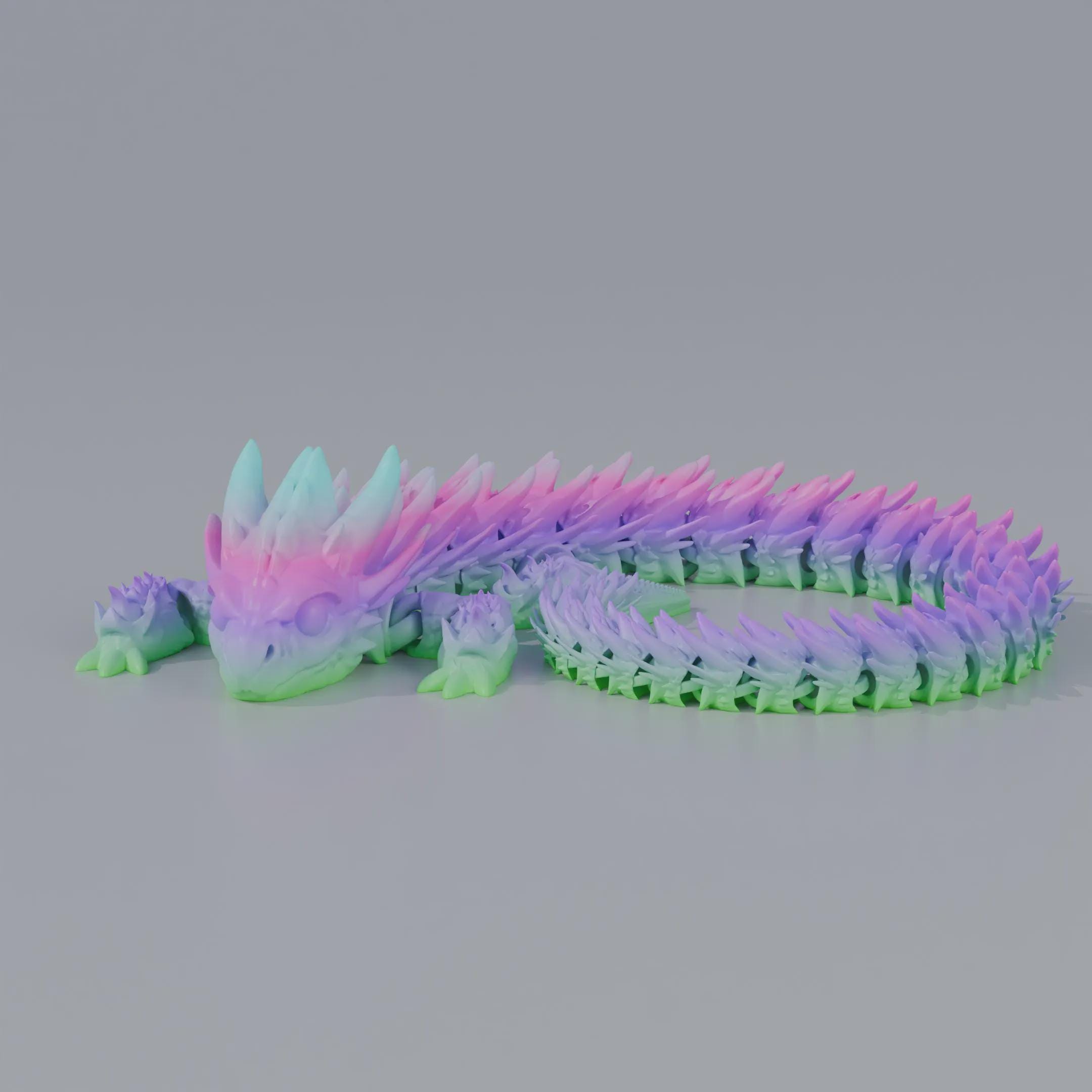 Articulated Flexi Baby Dragon STL File | Poseable 3D Printed Toy ...