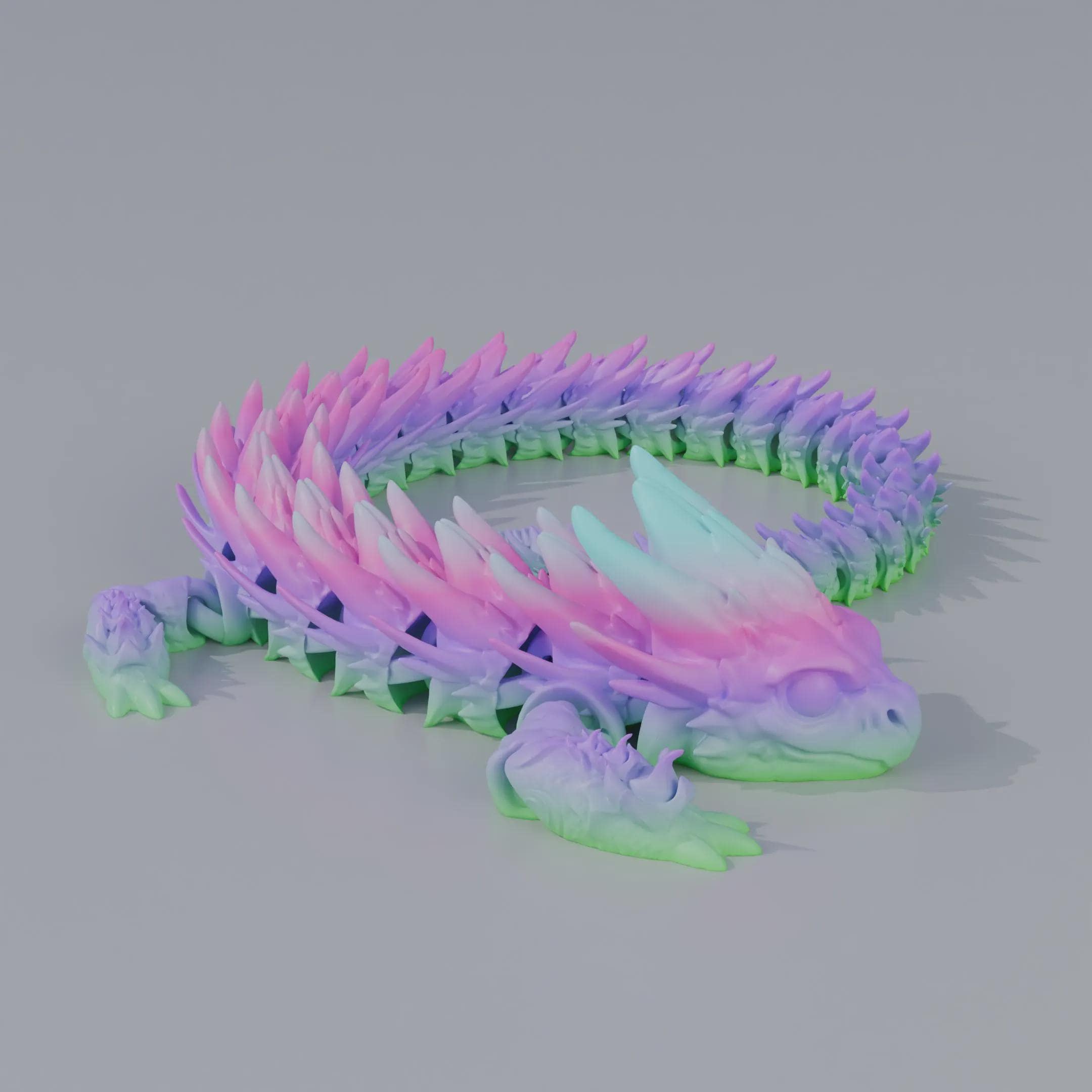 Articulated Flexi Baby Dragon STL File | Poseable 3D Printed Toy ...