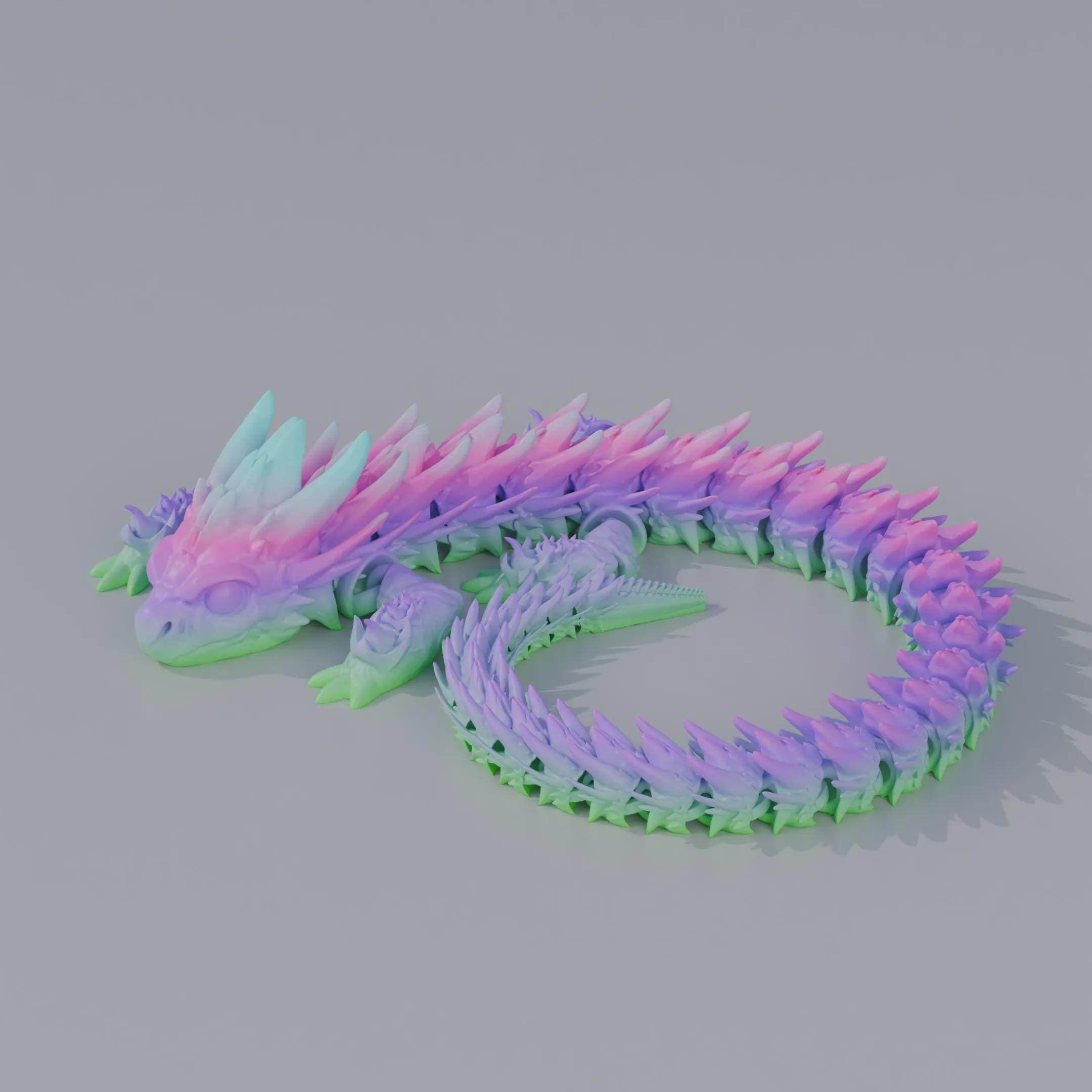 Articulated Flexi Baby Dragon STL File | Poseable 3D Printed Toy ...