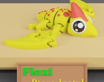 Flexi Pterodactyl STL, Articulated Dinosaur 3D Print, Cute Flying Dino Toy STL, Flexible Pterodactyl Model, Print In Place Dinosaur